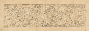 Diseño de animales y plantas entrelazados, siglos XVIII-XIX de Unbekannt