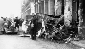 Vehículo destruido, Rue de Castiglione, liberación de París, agosto de 1944 de Unbekannt
