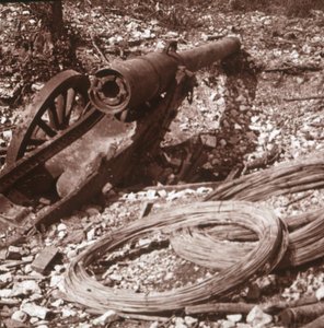 Cañón Destruido 155, c1917-c1918 de Unbekannt