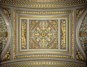 (detalle) de una cúpula, Galerie des Batailles, Château de Versailles, Francia de Unbekannt