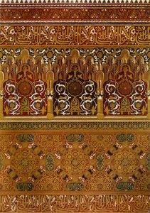 Detalles de la parte superior del balcón de Lindaraja, 1907 de Unbekannt