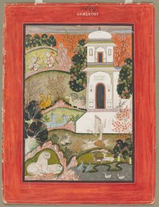 Devagandhara Ragini: Un asceta en retiro, de la serie Ragamala, c. 1760 de Unbekannt