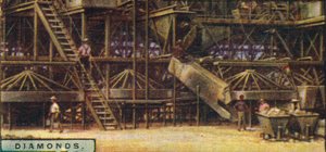 Diamantes. Planta de lavado, Kimberley, 1928 de Unbekannt