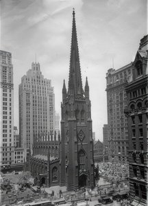 La iglesia de la Trinidad en Nueva York. Alrededor de 1935 de Unbekannt