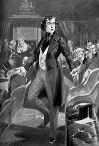 Primer discurso de Disraeli en la Cámara de los Comunes, siglo XIX c1905 de Unbekannt