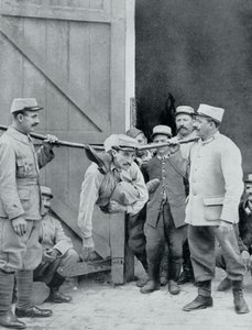 Distracciones en el frente, la serpiente humana, Francia, Primera Guerra Mundial, 1915