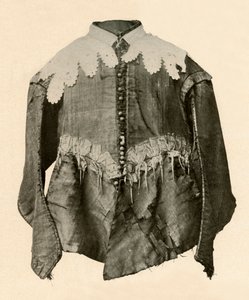 Jubón de seda negra adornado con galón y agujetas de plata, siglo XVII, 1937