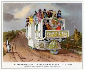 El coche de vapor de Londres y Birmingham del Dr. Church, 1833 de Unbekannt