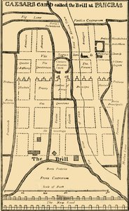 Plan del Dr. Stukeley del campamento en St. Pancras, c1750 de Unbekannt