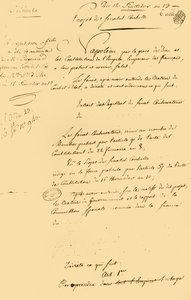 Borrador del...restablecimiento del calendario gregoriano, 29 de agosto de 1805, 1921 de Unbekannt