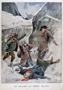 Drama en el Mont Blanc, Alpes, 1902 de Unbekannt