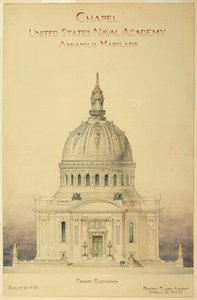 Dibujo, Capilla, Academia Naval de EE.UU. de Unbekannt