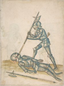 Dibujos que muestran combate a pie Champ Clos de Unbekannt