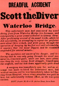 Terrible accidente de Scott el buzo en el Puente de Waterloo, 1841, 1948