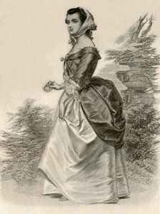 Vestido de una joven dama de Virginia de Unbekannt