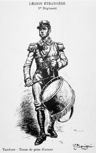 Tamborilero, 1er regimiento de la Legión Extranjera Francesa, siglo XX de Unbekannt