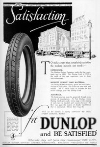 Anuncio de Dunlop, 1923
