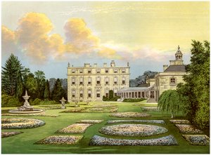 Casa Dytchley, Oxfordshire, hogar de Viscount Dillon, c. 1880 de Unbekannt