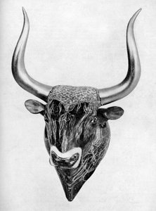 Vasija de libación cretense temprana, encontrada en Knossos, 1933-1934