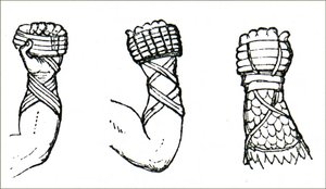 Guantes de boxeo antiguos
