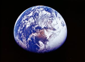 La Tierra desde el espacio, fotografiada por la nave espacial Apollo 16, 16 de abril de 1972 de Unbekannt