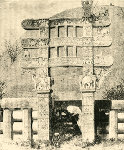 Puerta Este del Gran Stupa de Sanchi, 1890 de Unbekannt
