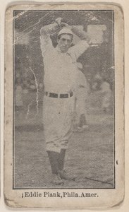 Eddie Plank, Filadelfia, Liga Americana, del set de Jugadores de Béisbol W500, ca. 1915