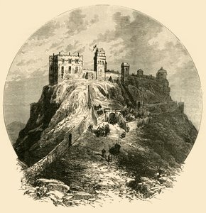 Castillo de Edimburgo, como era antes del asedio de 1573, 1890 de Unbekannt