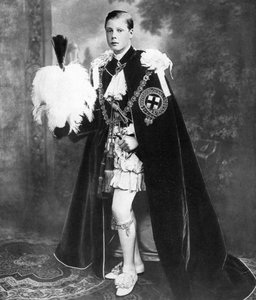 Eduardo, Príncipe de Gales como Caballero de la Jarretera, principios del siglo XX de Unbekannt