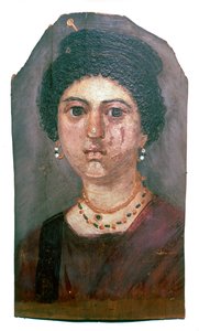 Retrato de cera egipcio de una dama, siglo II de Unbekannt