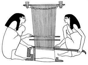Tejedores egipcios, c3000 a.C. 1930 de Unbekannt