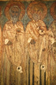 Fresco en la iglesia de El-Moallaqah, El Cairo, Egipto de Unbekannt