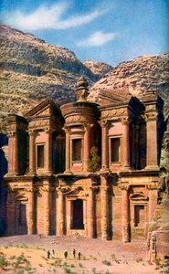 El Deir el Monasterio, Petra, Jordania, c. 1924