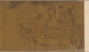 Reunión elegante en el jardín occidental, dinastía Ming, siglo XVI de Unbekannt