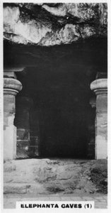 Cuevas de Elefanta, Bombay, India, c. 1925 de Unbekannt