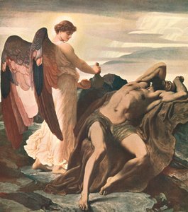 Elías en el desierto, 1877-1878, c. 1902 de Unbekannt
