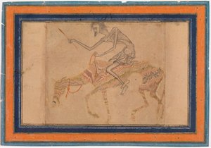 Caballo y jinete demacrados, ca. 1625