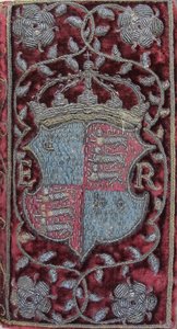 Encuadernación de terciopelo bordado en los sermones de John Udall con las armas de Isabel I, 1596 de Unbekannt