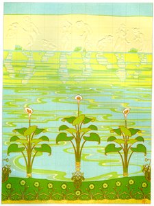 Azulejos esmaltados de baño, 1898