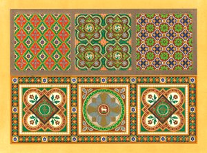 Azulejos encáusticos, siglo XIX de Unbekannt