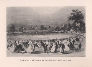 Inglaterra contra Victoria en Melbourne, Australia, enero de 1862 de Unbekannt