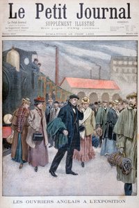 Gente inglesa visitando la Exposición Universal de 1900, París, 1900