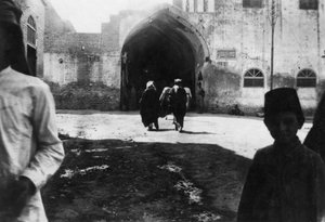 Entrada del bazar de Bagdad, Mesopotamia, Primera Guerra Mundial, 1918
