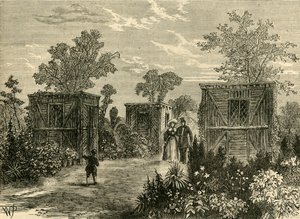 Entrada a los Jardines Zoológicos en 1840, c1876 de Unbekannt