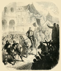 Entrada de Carlos Martel en París, Después de Derrotar a los Sarracenos, 732AD, 1890 de Unbekannt