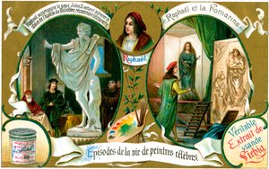 Episodios de la vida de pintores famosos: Rafael, c1900