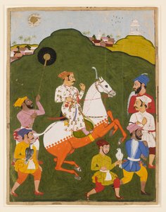 Retrato ecuestre de Maharana Raj Singh I de Mewar, 1670 de Unbekannt