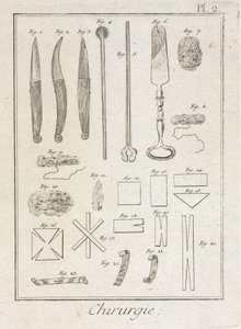 Equipamiento, instrumentos quirúrgicos de la Edad Moderna