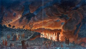 Erupción del Vesubio, 1776 de Unbekannt