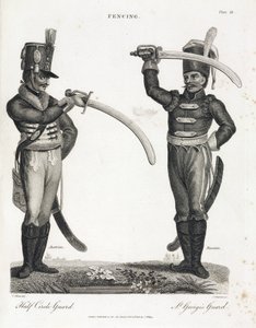 Esgrima: media guardia circular y Guardia de San Jorge de Unbekannt